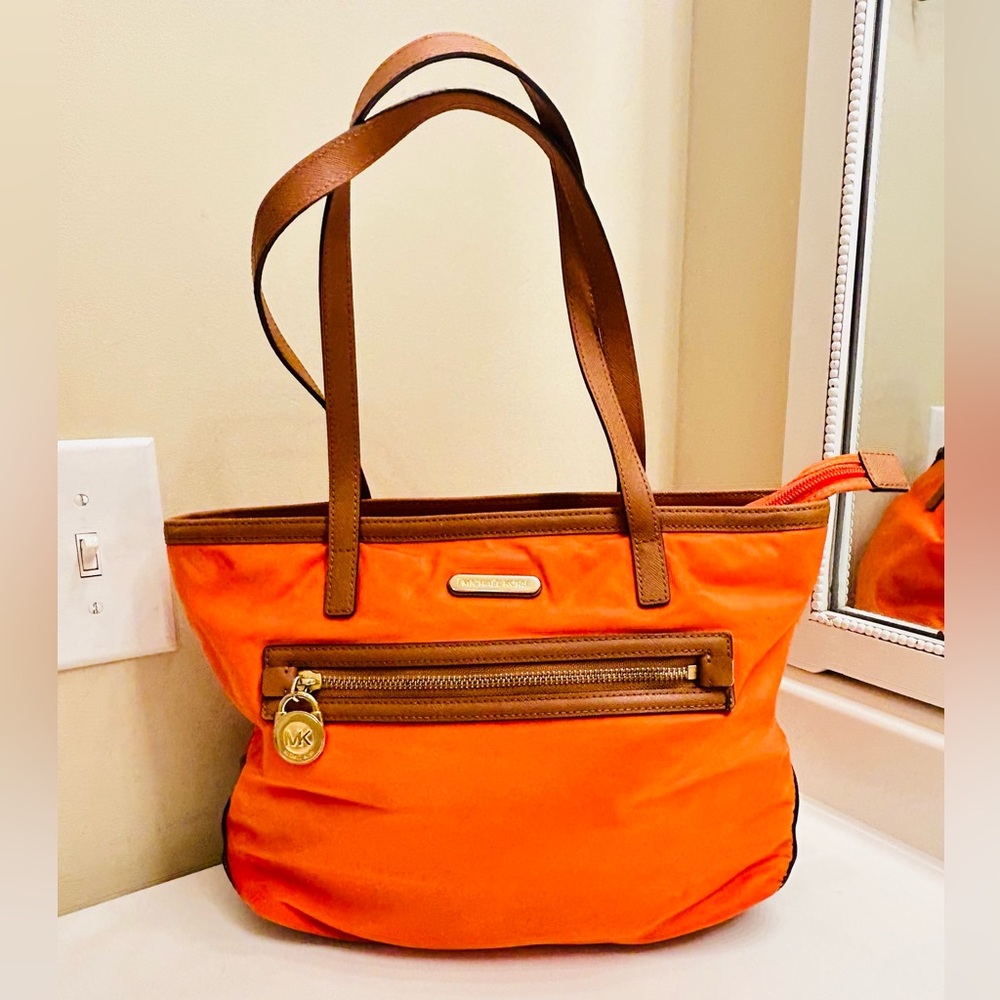 Michael Kors Orange Shoulder Bag/ Tote